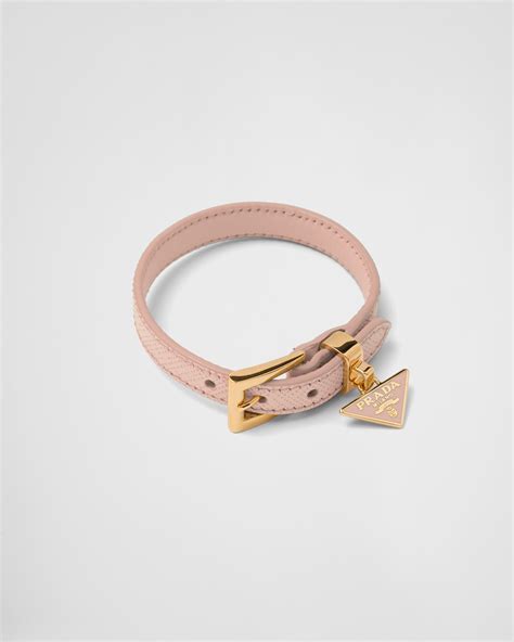 prada pink bracelet|prada men's leather bracelet.